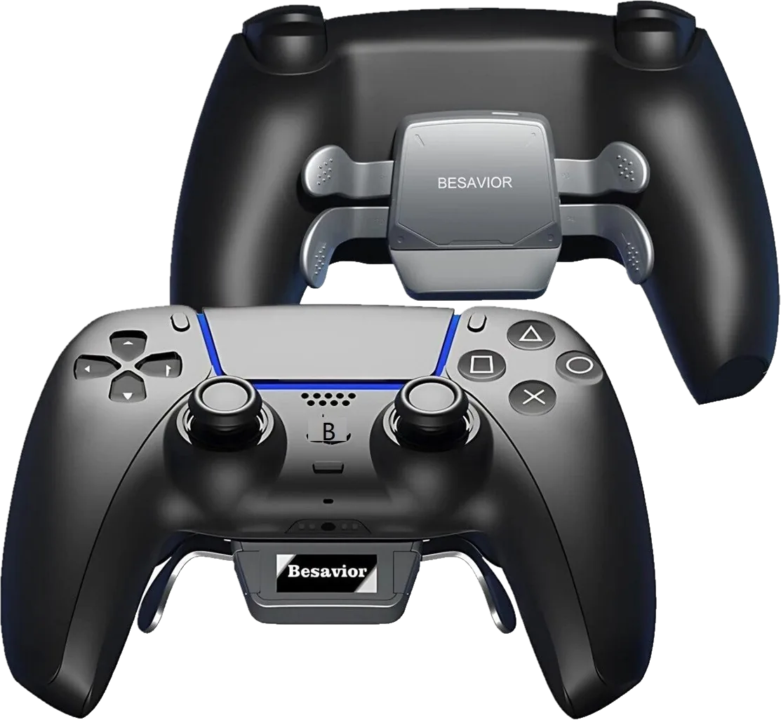 Besavior Elite Controller for PS5, front and back with paddles